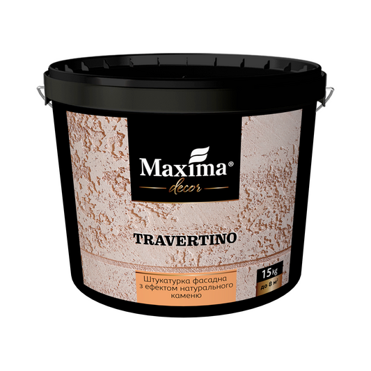 Travertino Maxima Decor - Tynk Fasadowy z Efektem Naturalnego